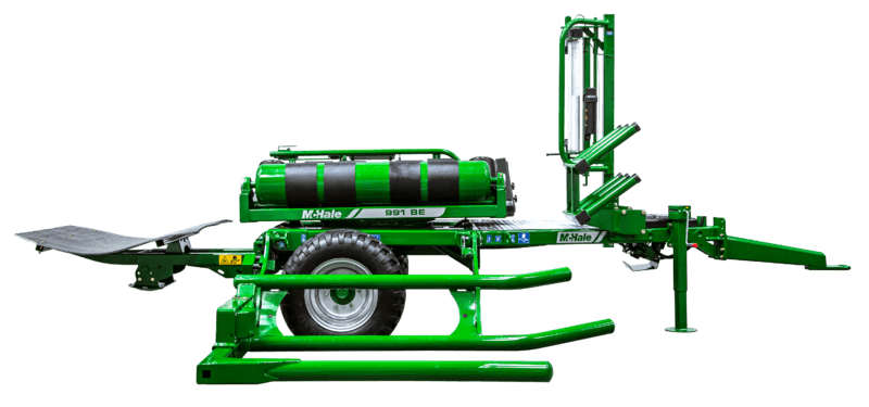 McHale 991B round bale wrapper